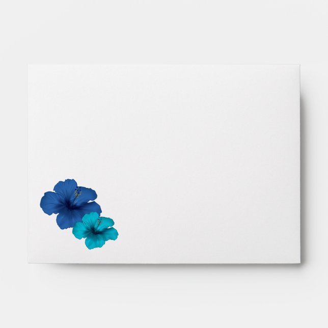 Let's Party Black Blue Neon Tropical 40th Birthday Envelope (Front)