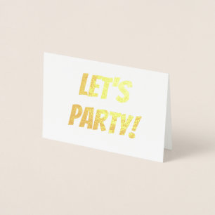 Let's Party! Foil Card