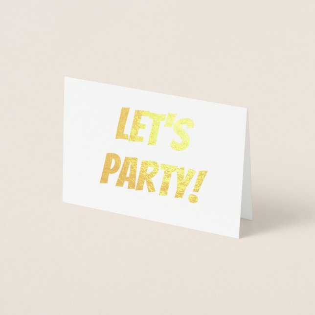 Let's Party! Foil Card (Front)