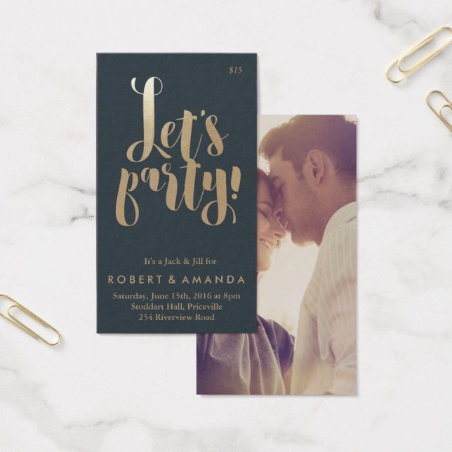 Let's Party Jack and Jill Ticket, Gold (Office)