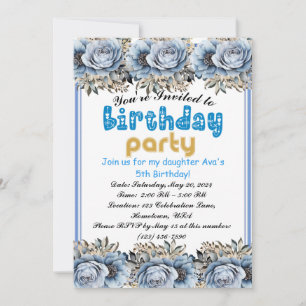 Let's Party: Kids' Birthday Bash Invitation! Invitation