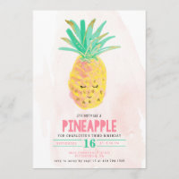 Let's Party Like a Pineapple Birthday Invitation
