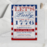 Let's Party Like It's 1776 | 4th Of July Party
