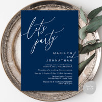 Let's Party, Modern Romantic Wedding Reception