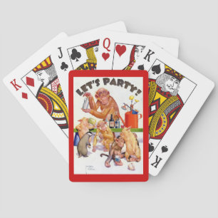 Let's Party Monkey Shines Playing Cards