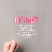 Let's Party Neon Generic Any Occasion 