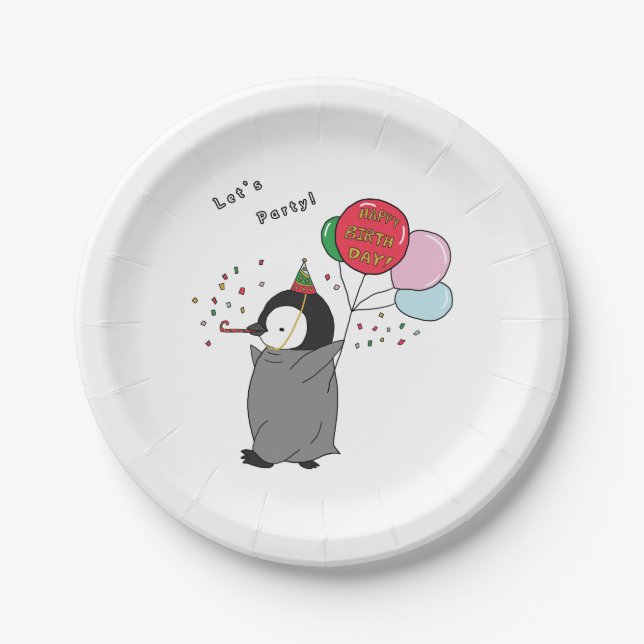 Let's Party Paper Plate (Front)