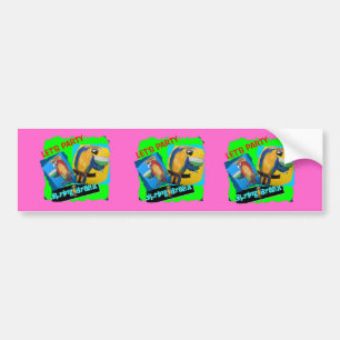 Let's Party - Parrots Bumper Sticker