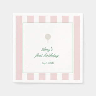 Let's party Pink Golf Party Napkins
