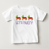 Let's Party! Rainbow Baby Birthday Fiesta Piñata