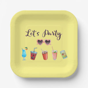 Let's Party Summer Paper Plates