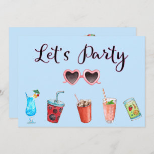 Let's Party Summer Soiree Invitation