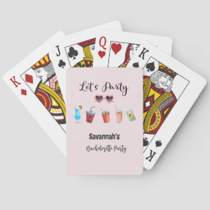 Let's Party Summer Soiree Personalised Playing Cards