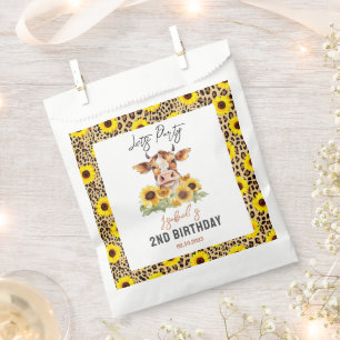 Let's Party Till the Cows Come Home 2nd Birthday Favour Bag