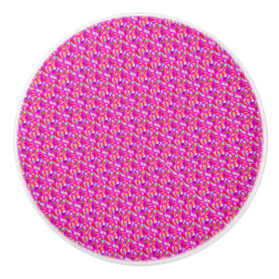 LETS PARTY WITH PINK MOSAIC CERAMIC KNOB