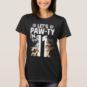 Lets Pawty I'm 11 Puppy Dog 11th Birthday Party Do T-Shirt