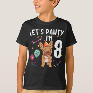 Let's Pawty I'm 8 T-Shirt
