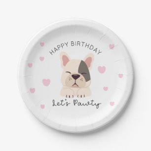 Lets Pawty Paper Plate Puppy Birthday Party Decor