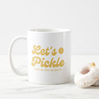 Let's Pickle Cool Retro Personalised Text