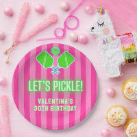 Let's Pickle Pink and Lime Green Pickleball Party
