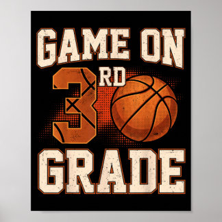 Let's Play 3rd Grade Basball Back To School Poster
