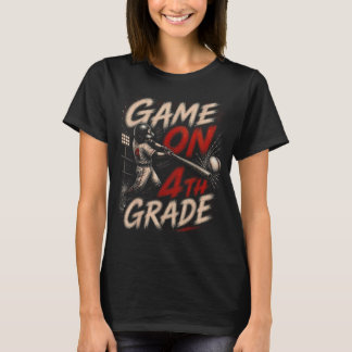 Let's Play 4th Grade Baseball Shirt Back To School