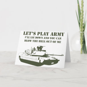 Let's Play Army Card