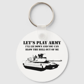 Let's Play Army Key Ring