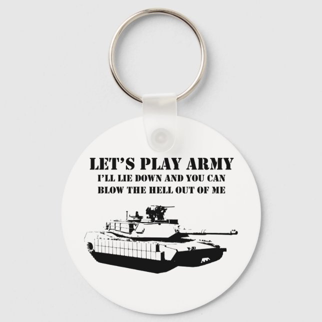 Let's Play Army Key Ring (Front)