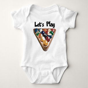 Let's Play Billiards Baby Bodysuit