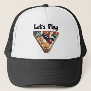 Let's Play Billiards Trucker Hat