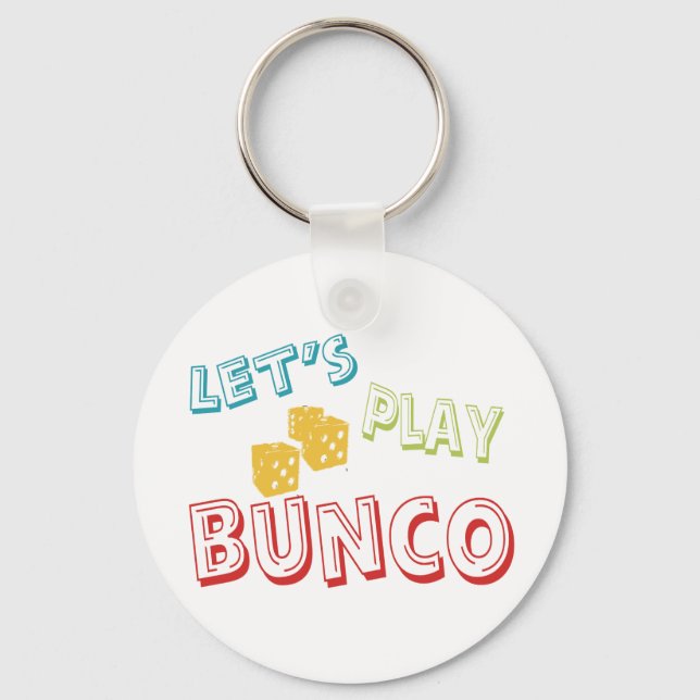 let's play bunco key ring (Front)