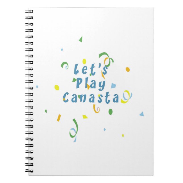 Let's Play Canasta Notebook (Front)