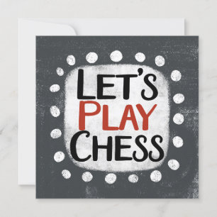 Let's Play Chess Greeting Card