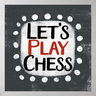 Let's Play Chess Poster Wall Art