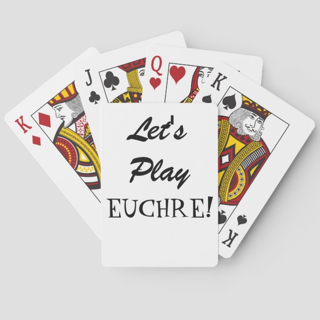 Let's Play Euchre! Playing Cards (Back)