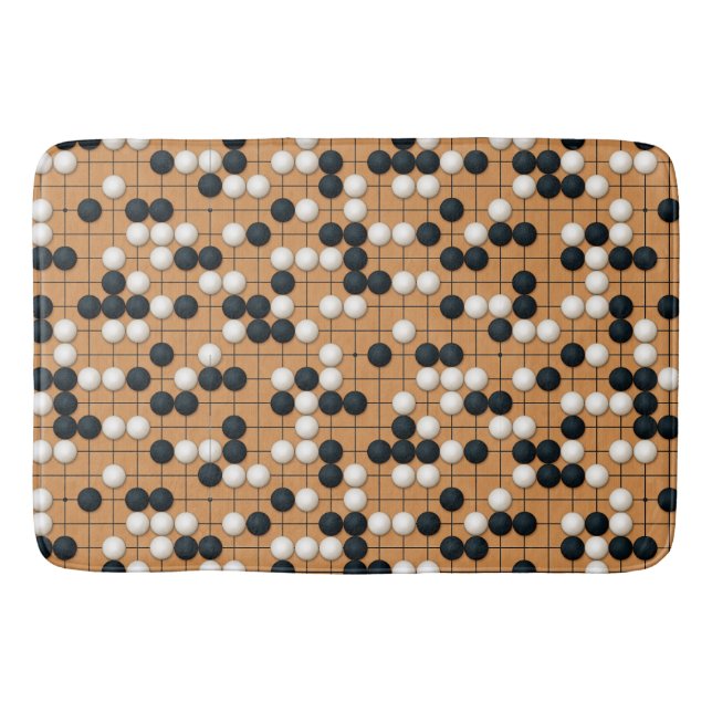 Let's Play Go (large scale) Bath Mat (Front)
