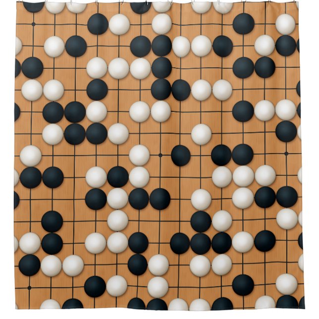 Lets Play Go Shower Curtain (Front)
