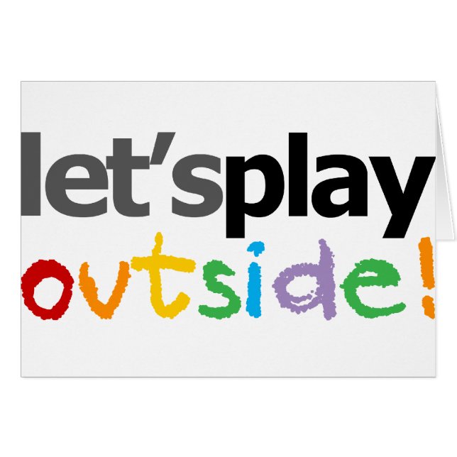 Let's Play Outside! (Front Horizontal)