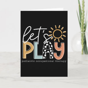Let's Play Paediatrics Occupational Therapy Therap Card