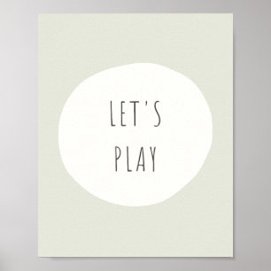 let's play. Poster & Prints