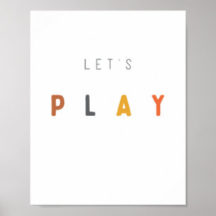 let's play. Poster & Prints