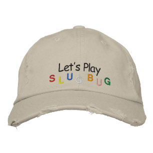 Let's Play, S, L, U, G, B, U, G Embroidered Hat