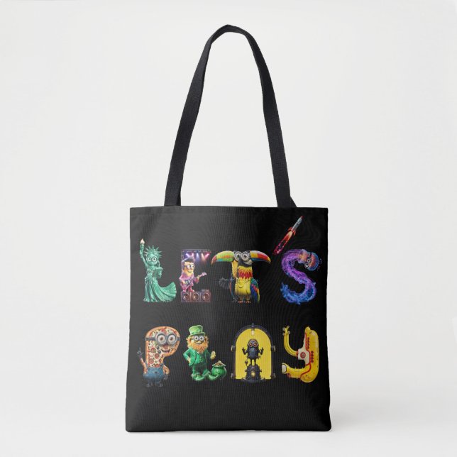 Let's Play Tote Bag (Front)