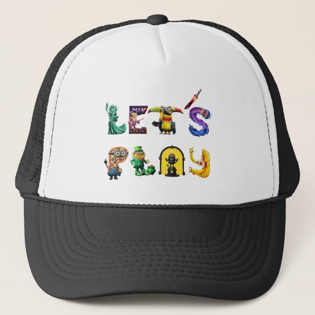 Let's Play Trucker Hat (Front)