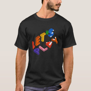 Let's Play Vintage Retro Video Games Gaming Arcad T-Shirt