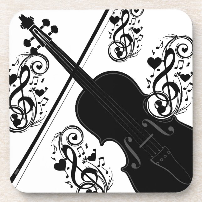 Let's Play,Violin_ Coaster (Front)