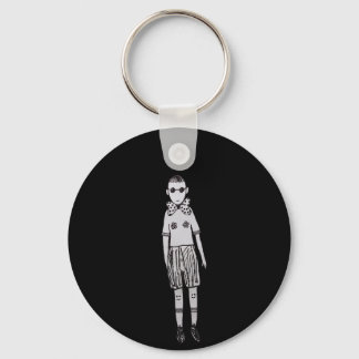 Let's play your games, baby!  keychain