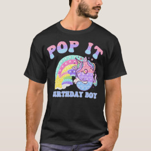 Let's Pop it I'm turning 9 Colourful 9th Birthday T-Shirt