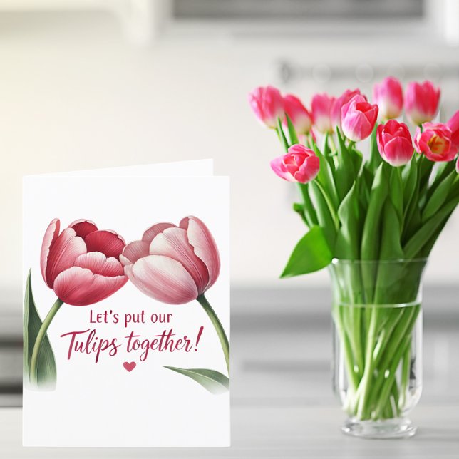 Let's Put Our Tulips Together  Thank You Card (Creator Uploaded)